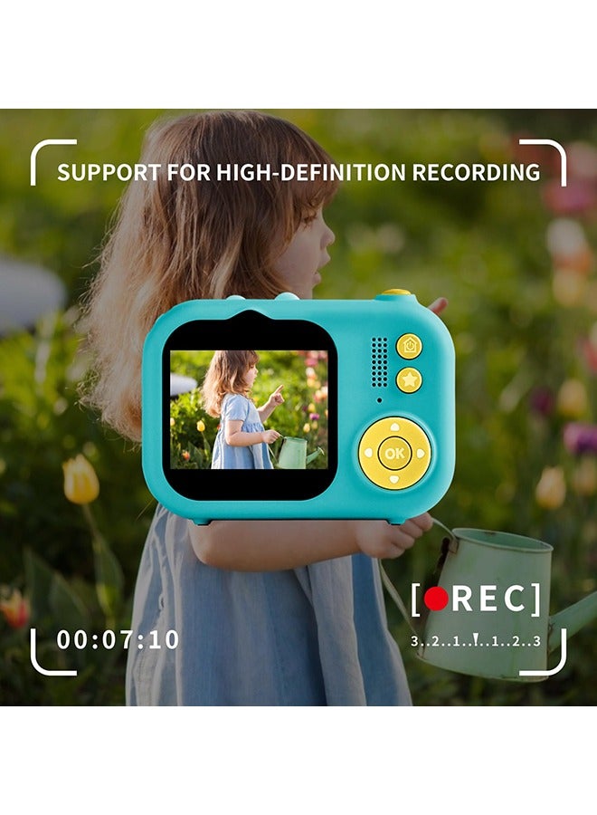 XiuWoo Kids Camera with Tripod, Birthday Gifts for Girls/Boys Age 3-9yr,Cute Portable Little Girls/Boys Gifts Kids Camera Toys for 3-12 Year Old Boys/Girls,Selfie Camera for Kids - Image 4