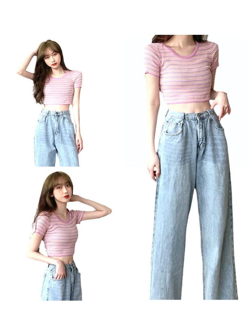 4 Pack Rhinestone Jean Button Pins Adjustable Waist Buckle Extender Button Detachable Jean Button Pin No Sewing Required Instant Button for Pants - Image 2