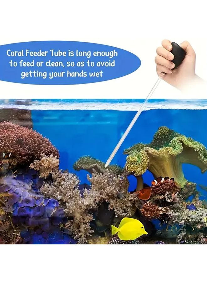 قطعتان من أنبوب سيفون حوض السمك الأسود - منظف أحواض السمك بدون بطارية للمياه العذبة والمالحة - Image 5
