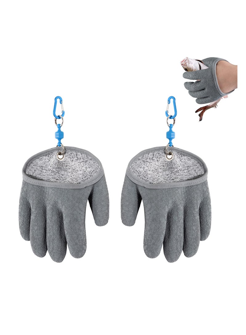 Generic Fishing Glove for Men with Magnet Release, Fish Handling/Cleaning Gloves, Puncture Resistant Fish Glove for Handling, Catching, Cleaning, Anti-Slip Textured Grip Palm for Outdoor, Rowing, Hunting - Image 1