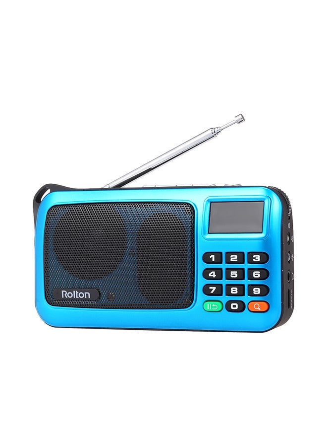 NIBEMINENT USB Portable Digital Radio V476 Blue - Image 1