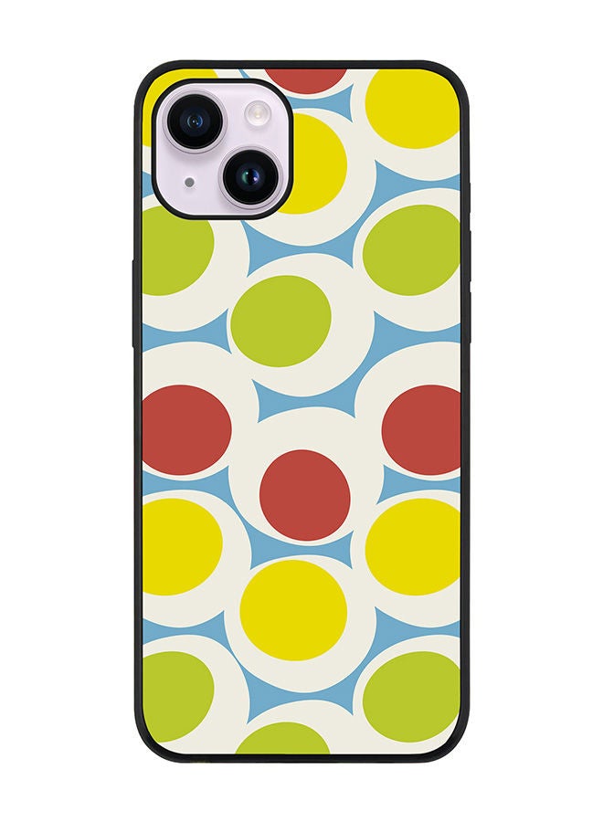 Stylizedd Rugged Black edge case for Apple iPhone 14 Plus Slim fit Soft Case Flexible Rubber Edges Anti Drop TPU Gel Thin Cover - 70's Bubbble - Image 1