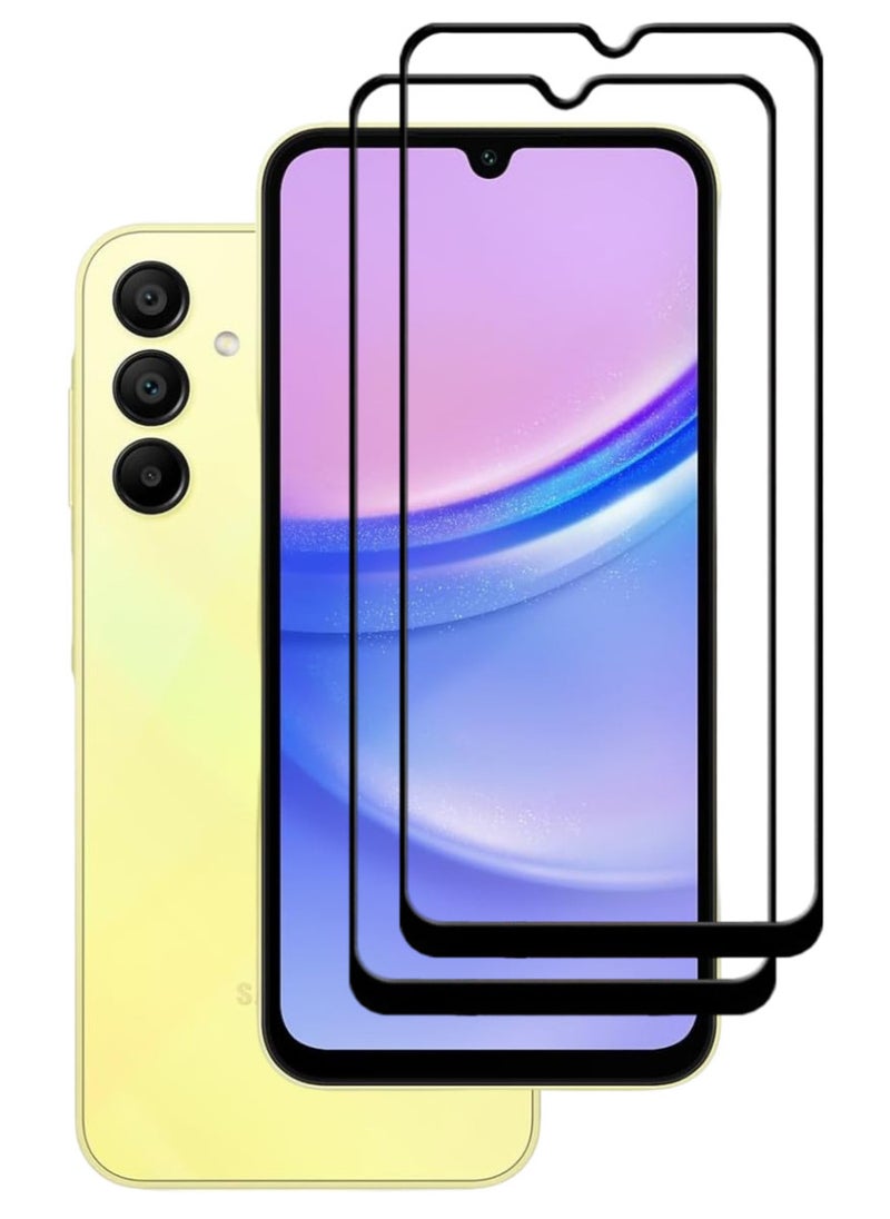 ACLIX 2 Pieces Antistatic ESD Dustproof Premium Quality High Definition Tempered Glass Screen Protector Designed For Samsung Galaxy A15 - Image 1