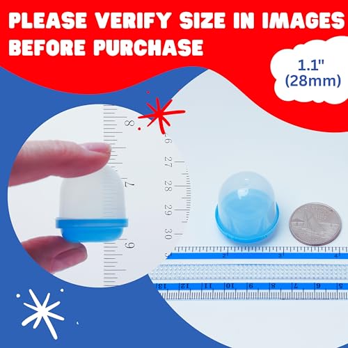 Entervending Capsule Vending Machine Translucent Acorn Capsules Empty 50 pcs 1.1 inch (28mm) - Gumball Machine Capsules Refill Bulk Party Favors - Easter Basket Stuffers - DIY Craft Supplies - Image 5