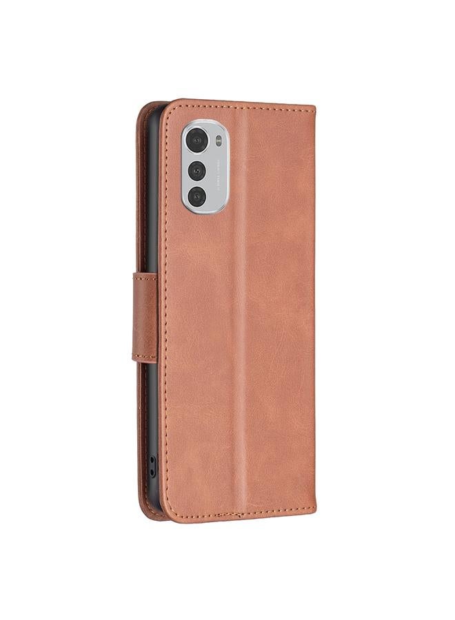 اس-توب جراب لهاتف موتورولا موتو E32 4G / موتو E32s مصنوع من جلد الحمل بلون نقي - Image 3