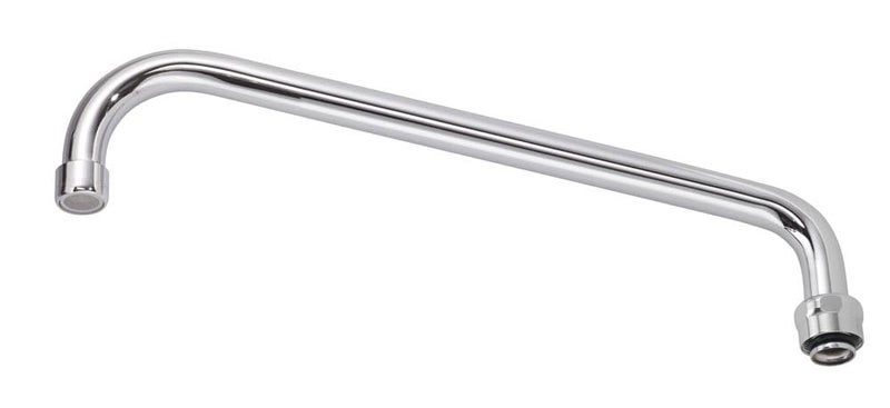 Krowne Royal Series 21423L 18 GPM Aerator 12 Low Lead Universal Solid Brass Swing Spout with TS Adapter for Commercial Food Industry Restaurant Hotel  Interchangeable and Fits All Faucets NSF