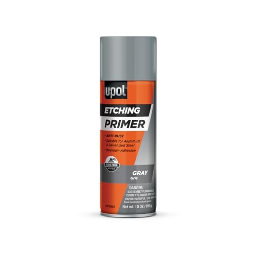 U-POL Etching Primer, Strong-Hold, Premium Quality Primer Spray For Bare Metals With Anti-Rust Technology, Gray - Image 1