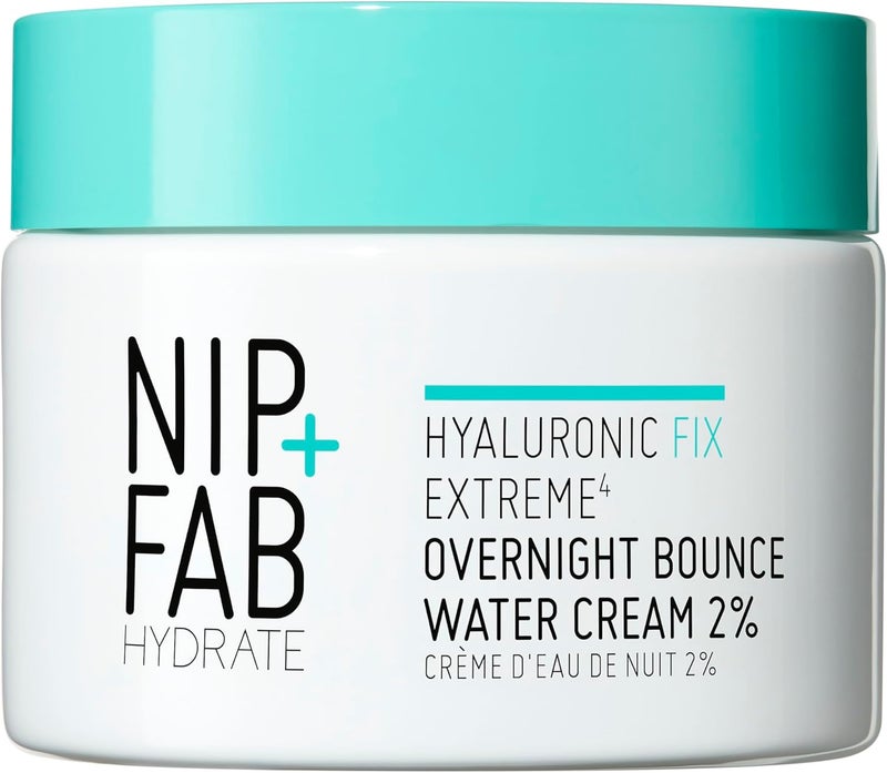 Hyaluronic Fix Extreme4 Overnight Bounce Water Cream 2 50 ml Hydrating Smooths Pores Fine Lines and Wrinkles Prevents Moisture Loss
