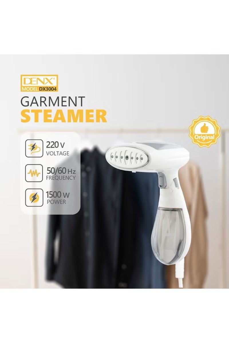 Denx Travel Steamer for Clothes 1500W Foldable Handheld Clothing Wrinkles Remover for Garments 120ml Detachable Water Tank 2-Second Fast Heat-up Portable Fabric Steamer with Brush and Measuring Cup - Image 2