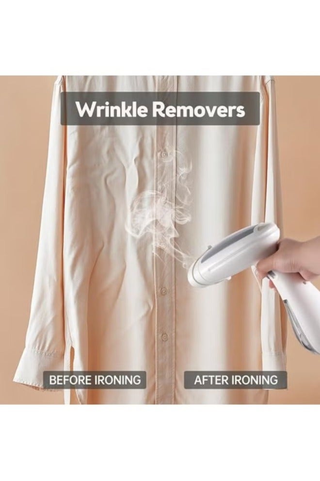 Denx Travel Steamer for Clothes 1500W Foldable Handheld Clothing Wrinkles Remover for Garments 120ml Detachable Water Tank 2-Second Fast Heat-up Portable Fabric Steamer with Brush and Measuring Cup - Image 5