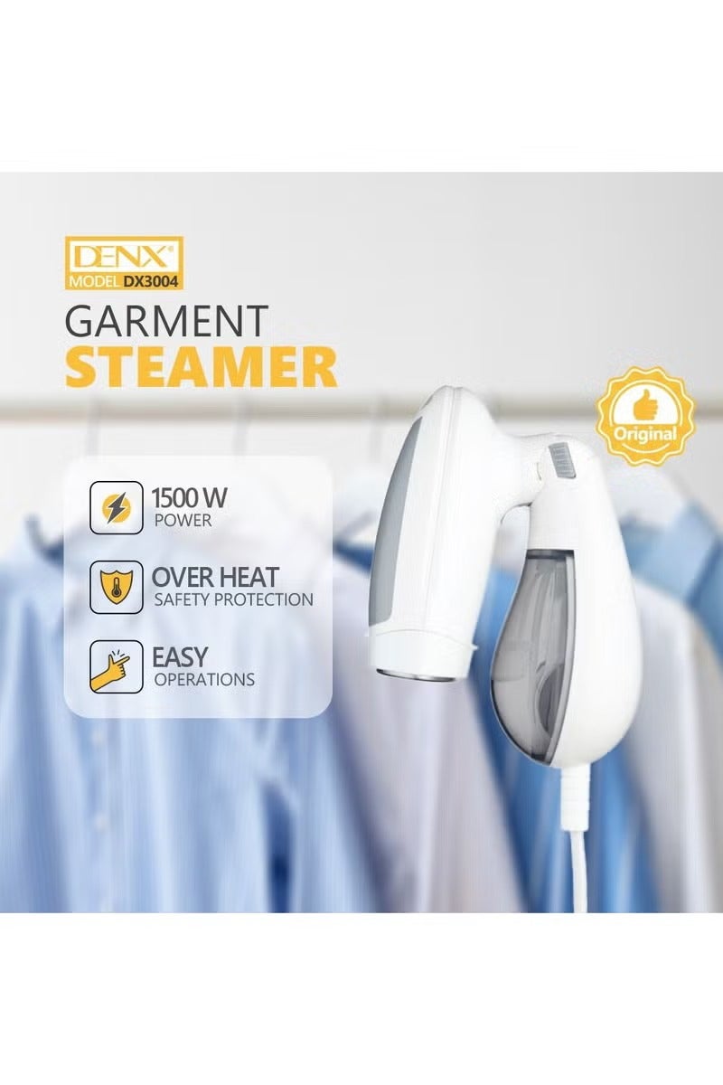 Denx Travel Steamer for Clothes 1500W Foldable Handheld Clothing Wrinkles Remover for Garments 120ml Detachable Water Tank 2-Second Fast Heat-up Portable Fabric Steamer with Brush and Measuring Cup - Image 3