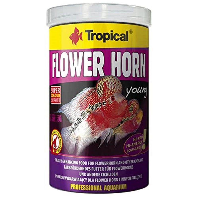 Tropical Flower Horn Young Pellet 380g (Made in EU) - Image 1