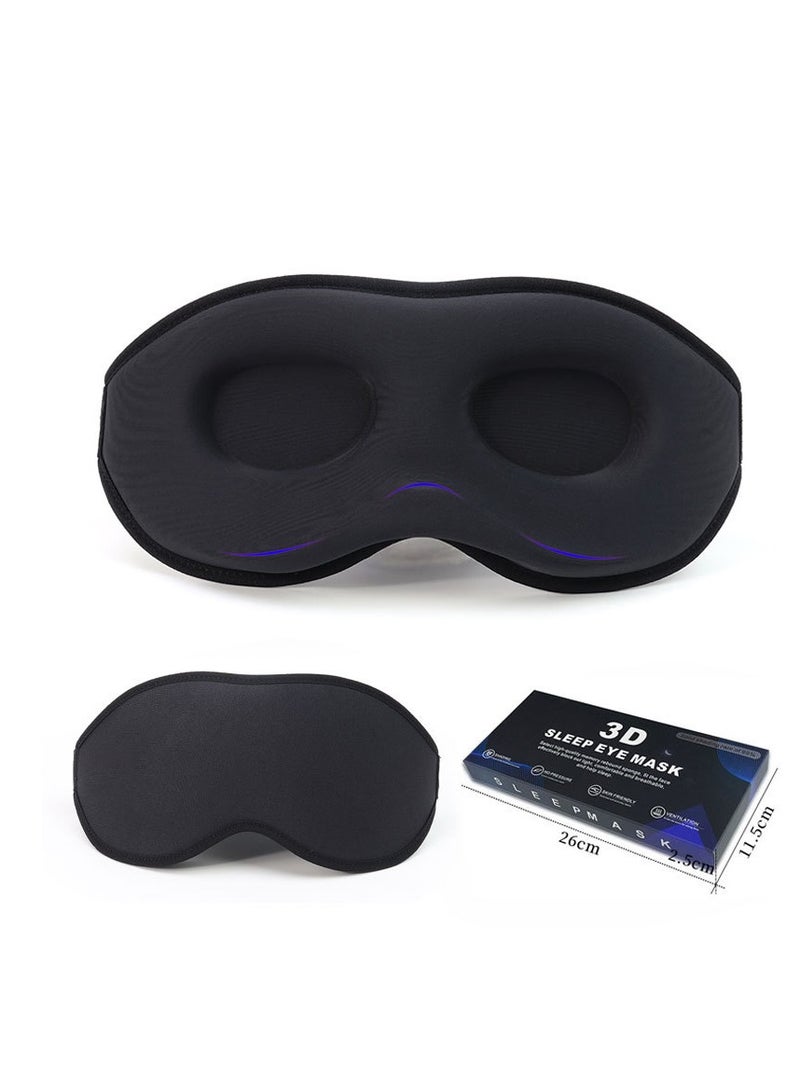 ORiTi Sleep Eye Mask for Men Women, 3D Contoured Cup Sleeping Mask & Blindfold, Concave Molded Night Sleep Mask, Block Out Light, Soft Comfort Eye Shade Cover for Travel Yoga Nap - Image 1