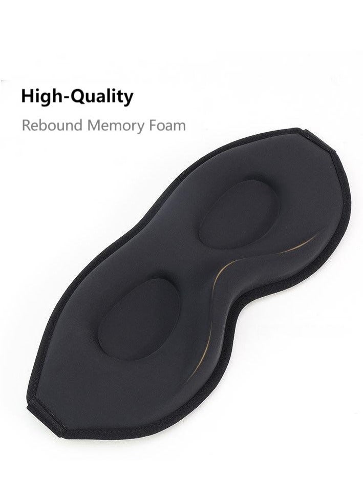 ORiTi Sleep Eye Mask for Men Women, 3D Contoured Cup Sleeping Mask & Blindfold, Concave Molded Night Sleep Mask, Block Out Light, Soft Comfort Eye Shade Cover for Travel Yoga Nap - Image 2