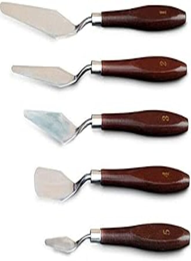 Stainless Steel Palette Scraper Set (5 Pieces)