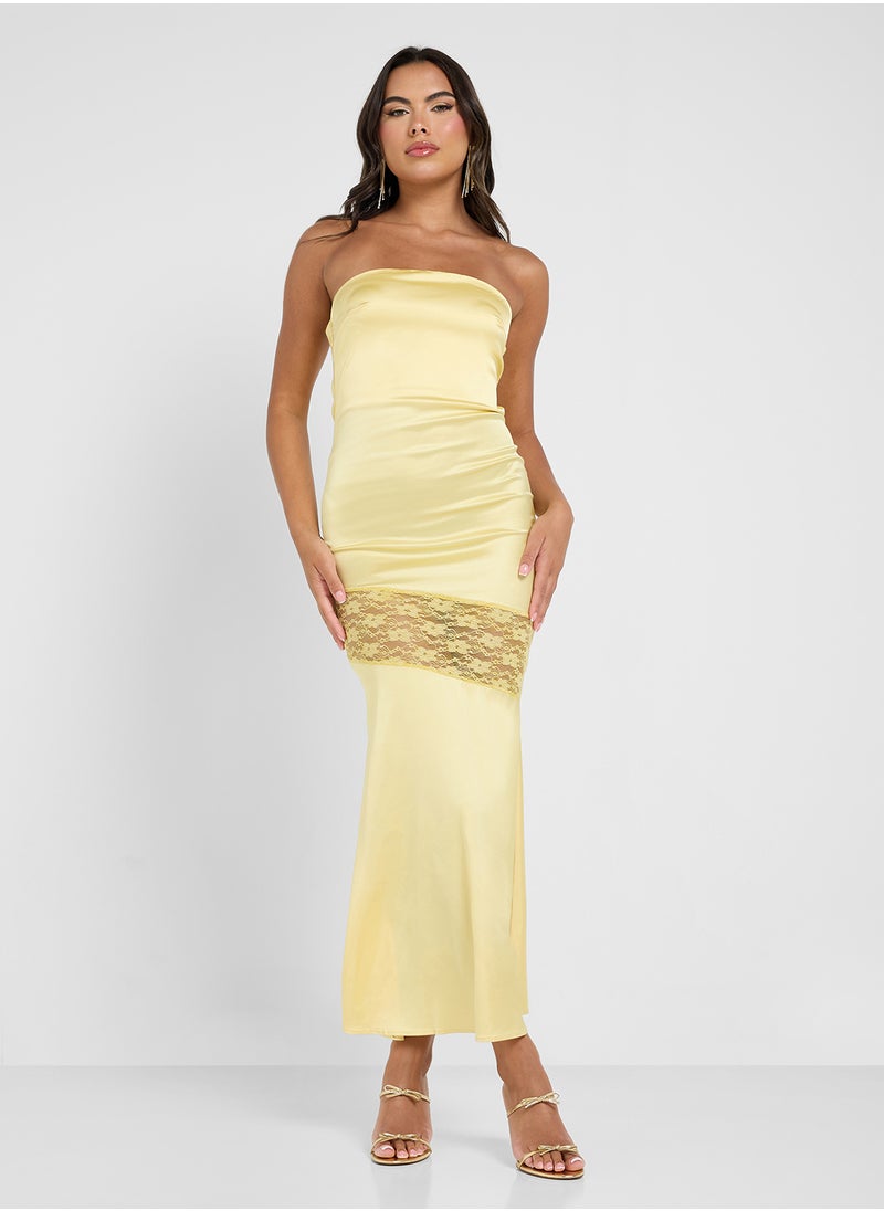 Ginger Strapless Lace Trim Dress  - Image 4