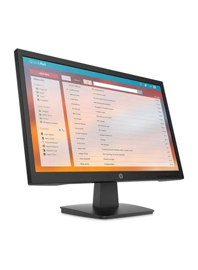 HP شاشة LED مقاس 21.5 بوصة بدقة كاملة الوضوح (1920×1080) وبمنفذ VGA بمعيار VESA وزمن استجابة 5 مللي ثانية ومعدل تحديث 75 هرتز طراز 9TT53AS#ABU لون أسود. - Image 1