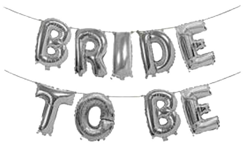 SOI Bachelorette Party Balloon (Bride to Be Silver) - Image 1
