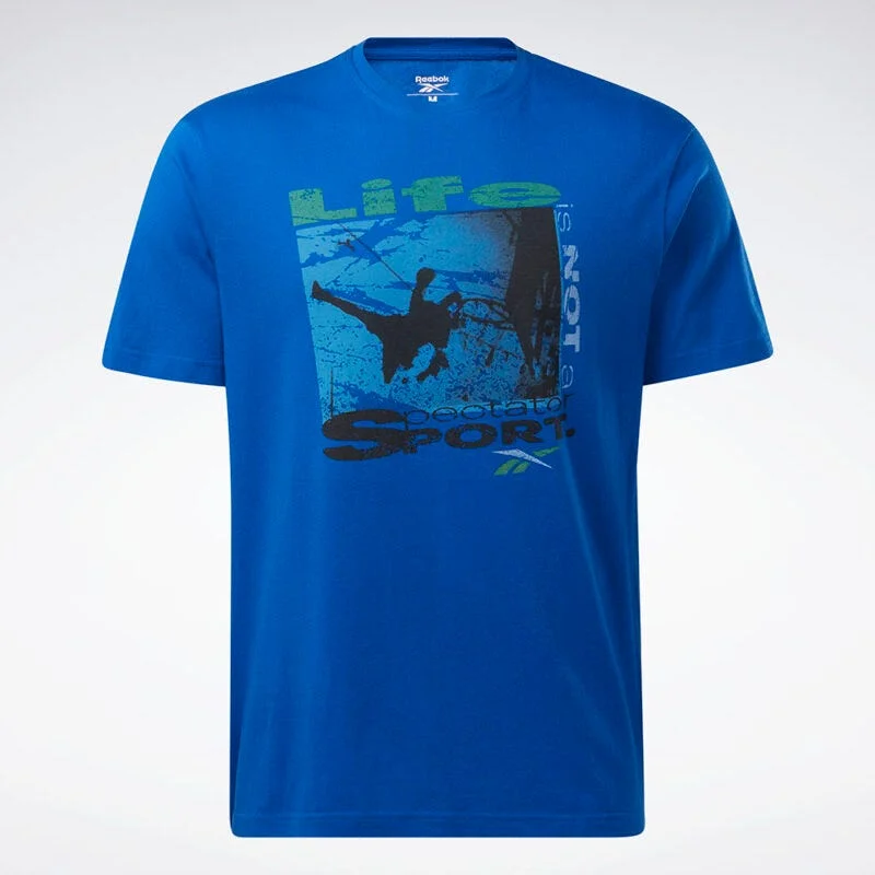 Reebok Girls Spectator Sport Hoop T-Shirt - Vector Blue
