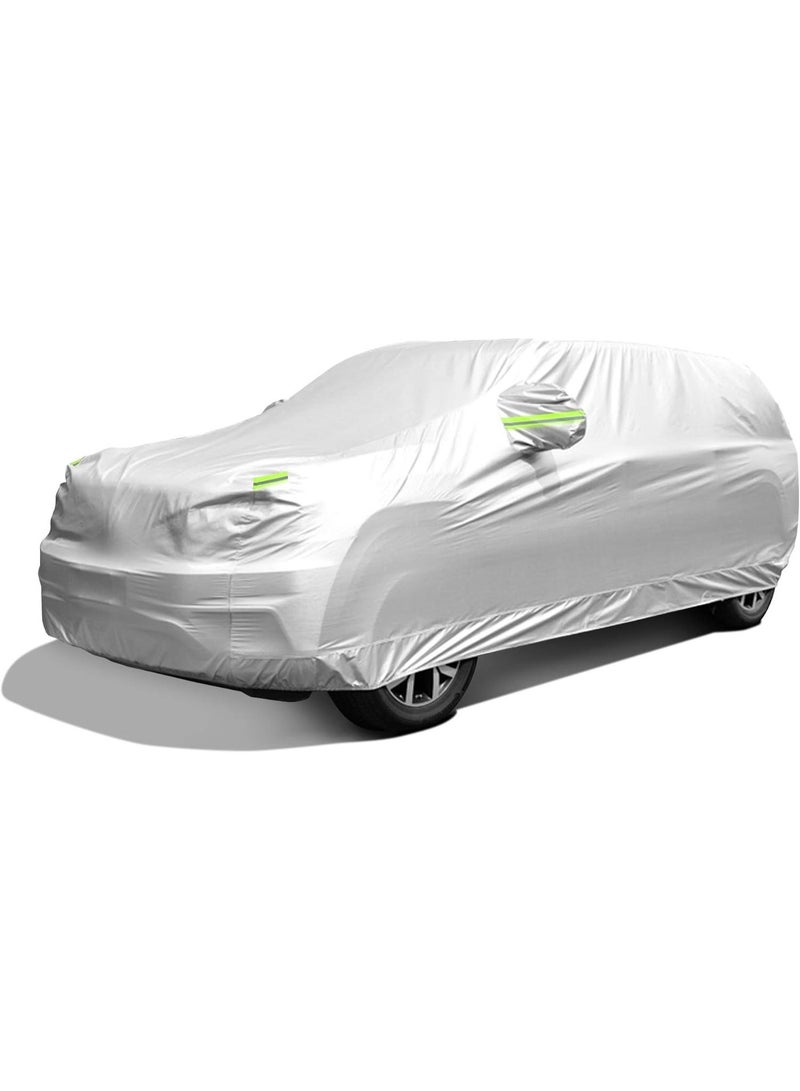 Car Cover, SUV Waterproof Car Covers for Automobiles All Weather Season UV Protection Snowproof Full Car Cover, Outdoor Full Cover Universal Fit SUV Up to 190’ - Image 1