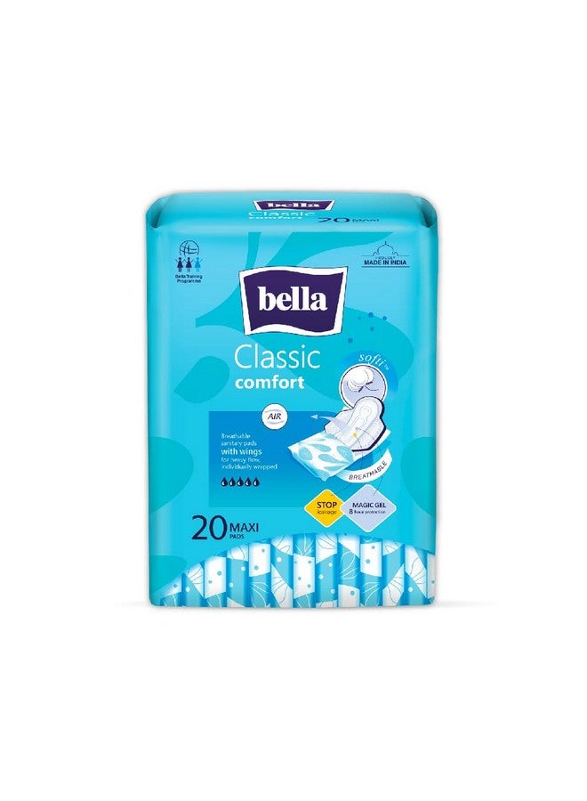 بيلا فوط صحية عادية ماكسي سوفتي كلاسيك كومفورت، 20 قطعة - Image 1