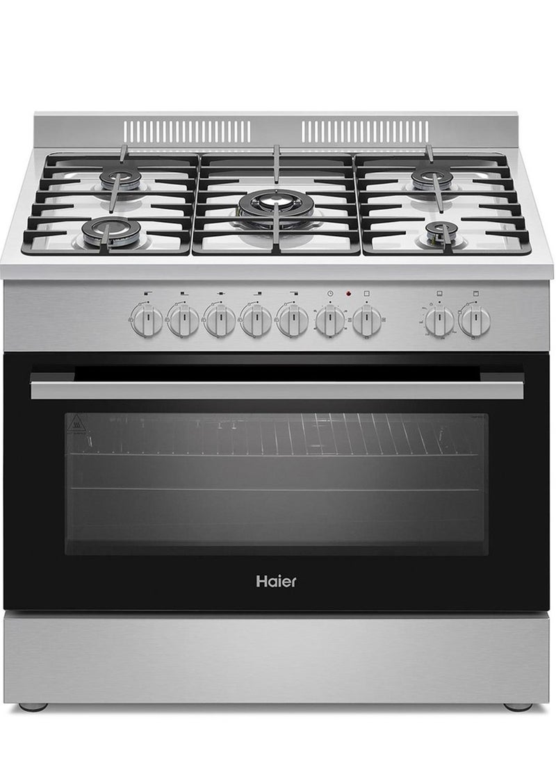 Haier 90x60cm Gas Cooker HCR9060PRO HCR9060PRO Silver - Image 2