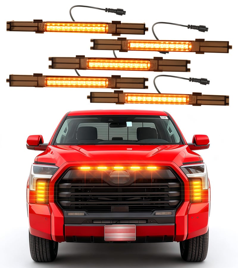 NEOXIST DirectSnap LED Grill Lights for 20222026 Toyota Tundra 3rd Gen Accessories Raptor Grille Light Bar Only Fits SRSR5Limited Amber - Image 2