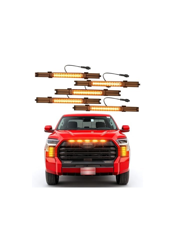 NEOXIST DirectSnap LED Grill Lights for 20222026 Toyota Tundra 3rd Gen Accessories Raptor Grille Light Bar Only Fits SRSR5Limited Amber - Image 1