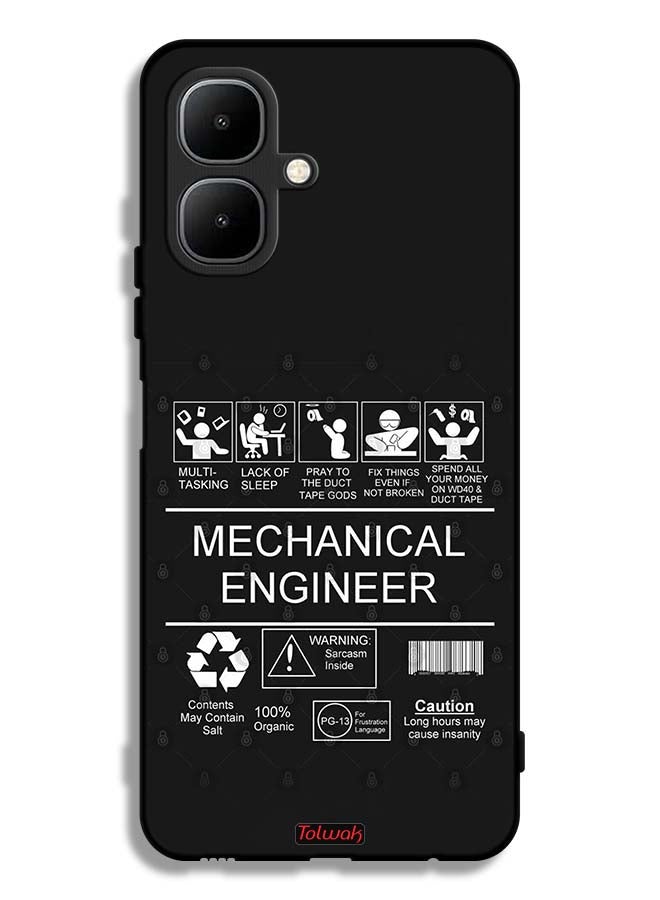 Tolwak Infinix Smart 10 Protective Case Cover Mechanical Engineer Sticker
