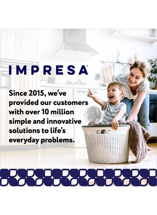 IMPRESA [10 عبوة] إسفنجات وجه صديقة للبيئة للتنظيف والتقشير - مقشر وجه مصنوع من مواد معاد تدويرها - فرك وجه طبيعي لروتين العناية بالبشرة - صنع في الولايات المتحدة - Image 4