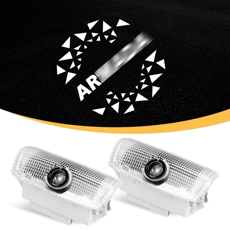 JCRNBU 2PCS Car Door Lights Logo for Armada 2017-2022, Puddle Lights LED Welcome Lights Accessories, Door Courtesy Light LED Ghost Shadow Lights - Image 4