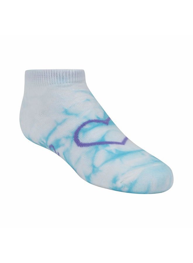 SKECHERS girls 6 Pack Low Cut Socks, Multi, 7-8.5 - Image 3
