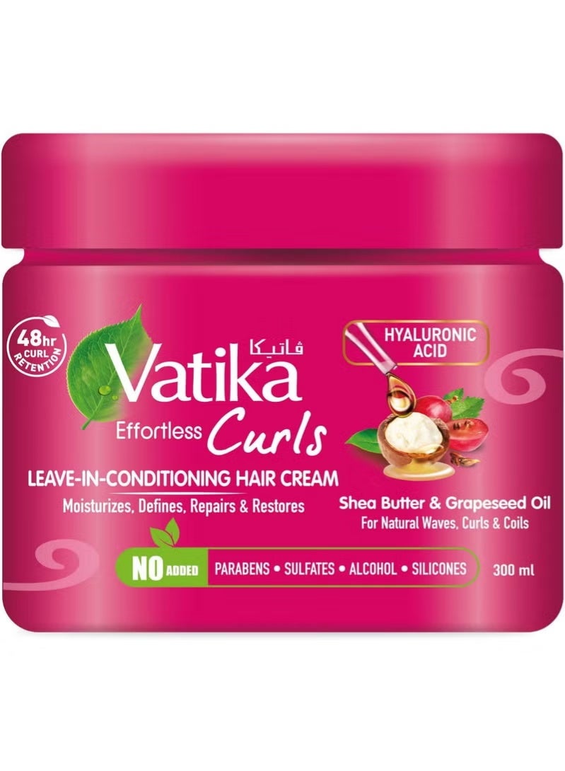 كريم مرطب يترك على الشعر 300 مل | بزبدة الشيا وزيت بذور العنب