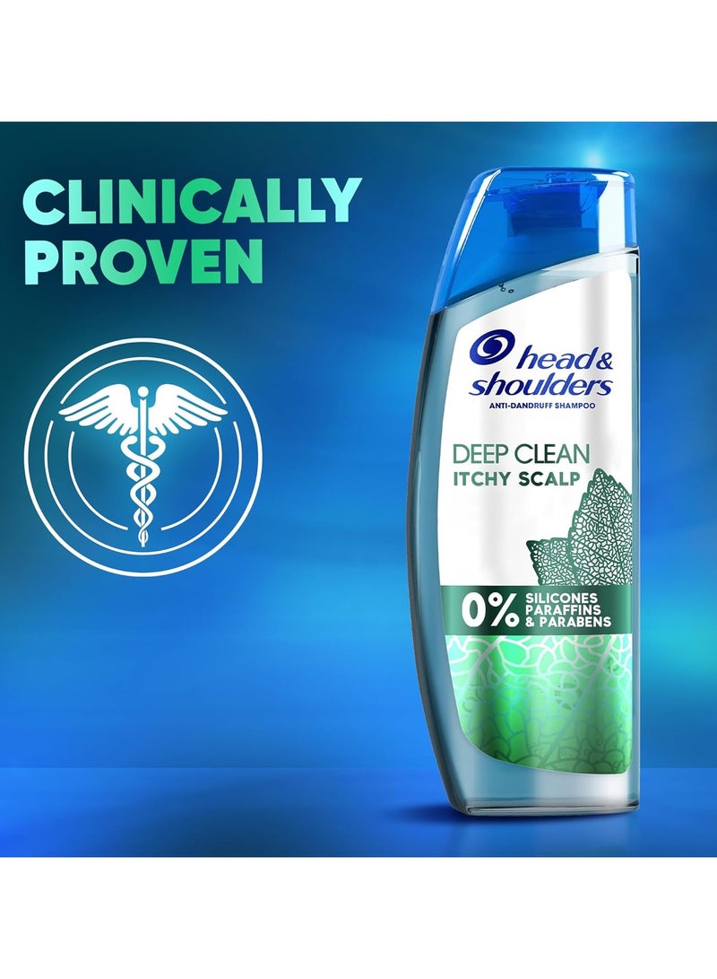 Head & Shoulders Deep Clean Severe Itchy Scalp Anti-Dandruff Shampoo, 400ml Pack of 2 - Image 2