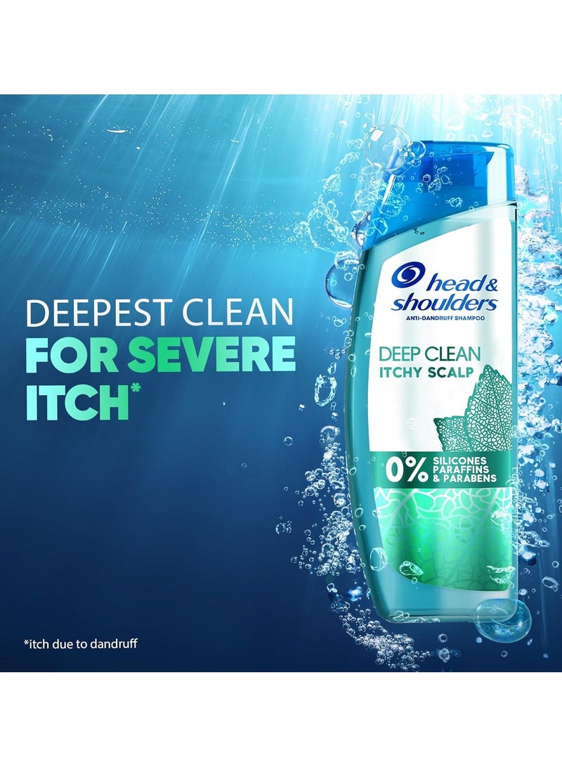 Head & Shoulders Deep Clean Severe Itchy Scalp Anti-Dandruff Shampoo, 400ml Pack of 2 - Image 3