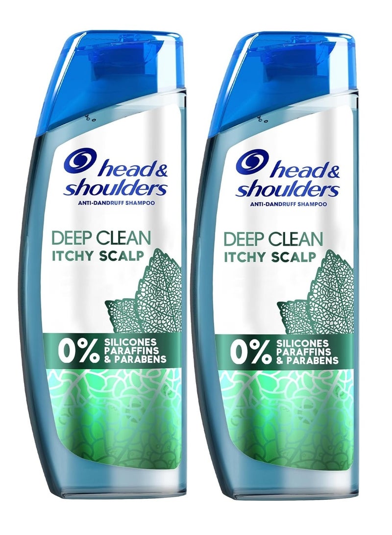 Head & Shoulders Deep Clean Severe Itchy Scalp Anti-Dandruff Shampoo, 400ml Pack of 2 - Image 4