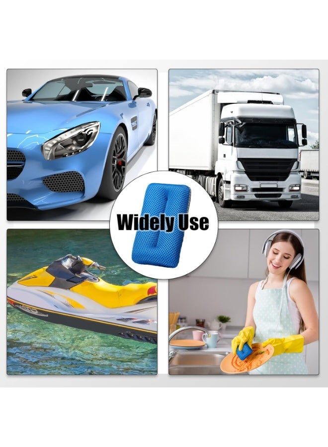 Two Sided Bug and Tar Sponge Microfiber Bug Scrubber Car Sponge for Washing Soft Mesh, Scratch Free for Car, Truck, SUV, RV, Boat, and Motorcycle (5 Pcs) - Image 5