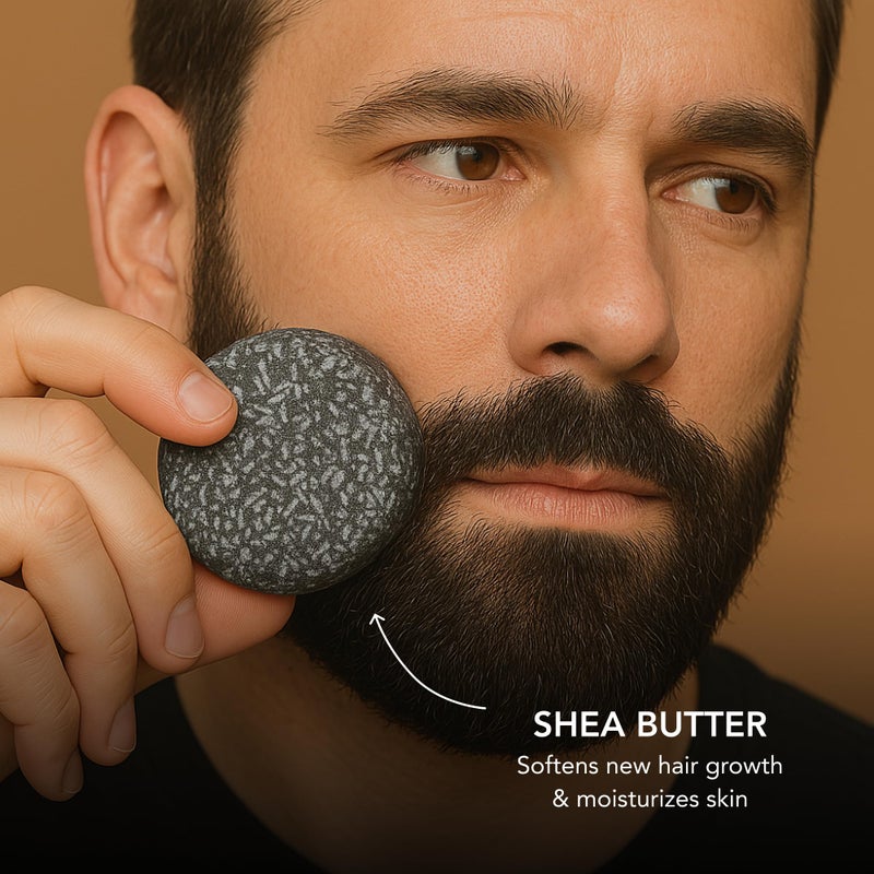 Superior Mane Mane Beard Shampoo Bar for Men | Natural Charcoal Beard Wash with Bamboo Charcoal, Ginseng & Shea Butter | Handmade Beard & Hair Care Soap Bar | Gentle, Sulfate-Free Grooming for All Hair Types - Image 4