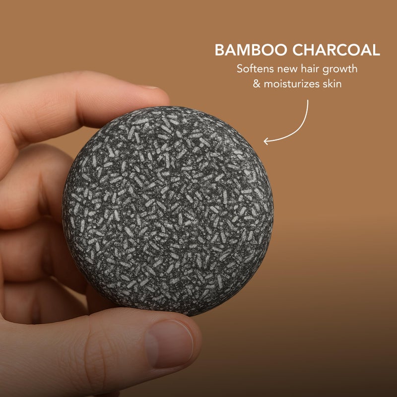 Superior Mane Mane Beard Shampoo Bar for Men | Natural Charcoal Beard Wash with Bamboo Charcoal, Ginseng & Shea Butter | Handmade Beard & Hair Care Soap Bar | Gentle, Sulfate-Free Grooming for All Hair Types - Image 2