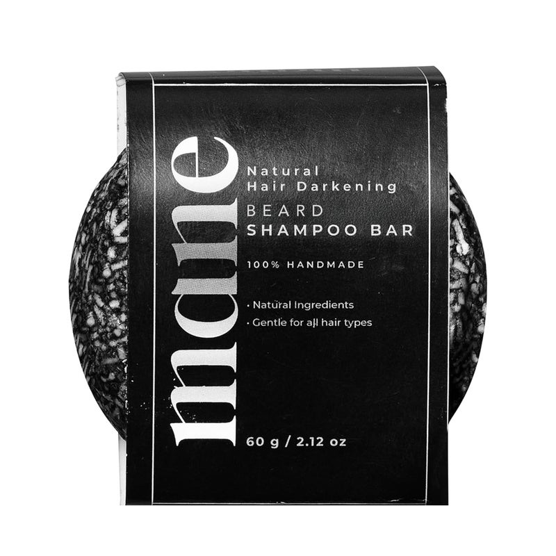 Superior Mane Mane Beard Shampoo Bar for Men | Natural Charcoal Beard Wash with Bamboo Charcoal, Ginseng & Shea Butter | Handmade Beard & Hair Care Soap Bar | Gentle, Sulfate-Free Grooming for All Hair Types - Image 1