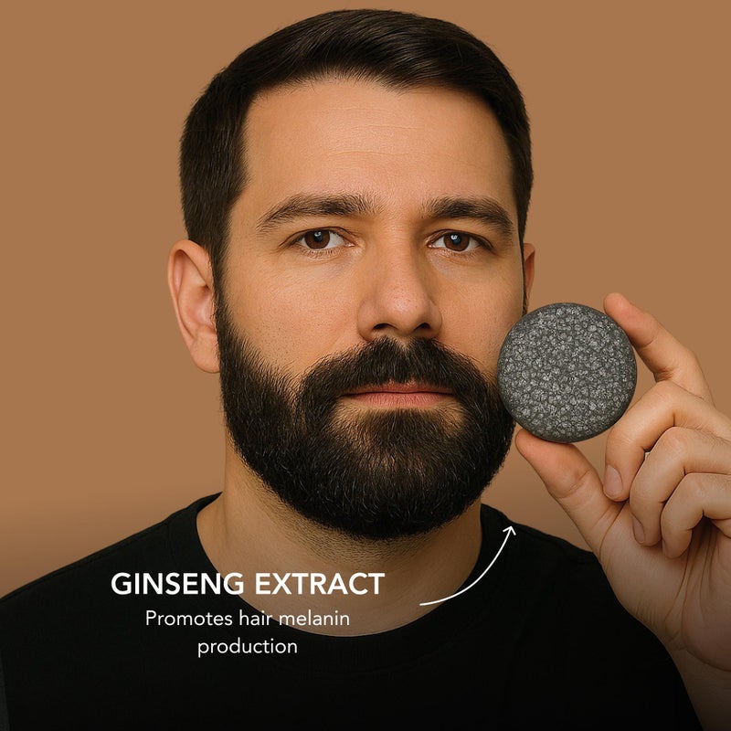 Superior Mane Mane Beard Shampoo Bar for Men | Natural Charcoal Beard Wash with Bamboo Charcoal, Ginseng & Shea Butter | Handmade Beard & Hair Care Soap Bar | Gentle, Sulfate-Free Grooming for All Hair Types - Image 3