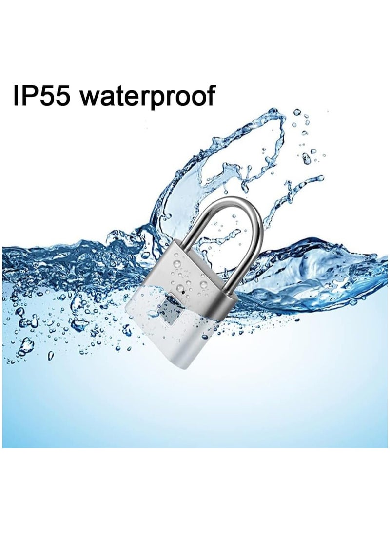 SUKILO Smart Fingerprint Padlock – USB Rechargeable Portable Lock, Waterproof & Rust-Proof for Locker, Gym, Luggage, Bike & School Use  - Image 4