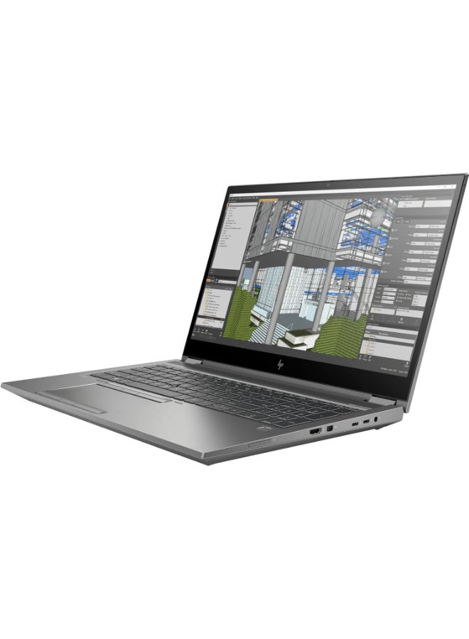HP ZBook Fury 15.6-inch G8 Mobile Workstation, Core i7-11850H Processor/16GB RAM/512GB SSD/6GB NVIDIA RTX A3000 Graphics Card/Windows 10 Pro English/Arabic Dark Ash Grey - Image 3