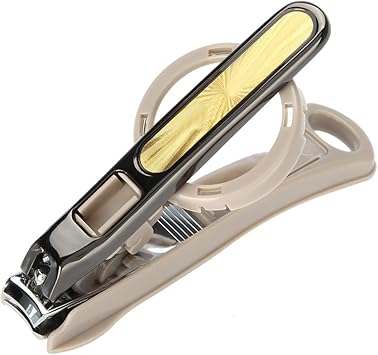 Nikou Nail Clipper Toenail Cutter Stainless Steel Large Nail Clipper Cutter Trimmer with Magnifying Glass Manicure Tool - Image 1