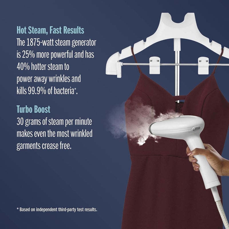 CONAIR Conair Full Size Garment Steamer for Clothes Turbo ExtremeSteam 1875W Professional Steam and Press  - Image 5