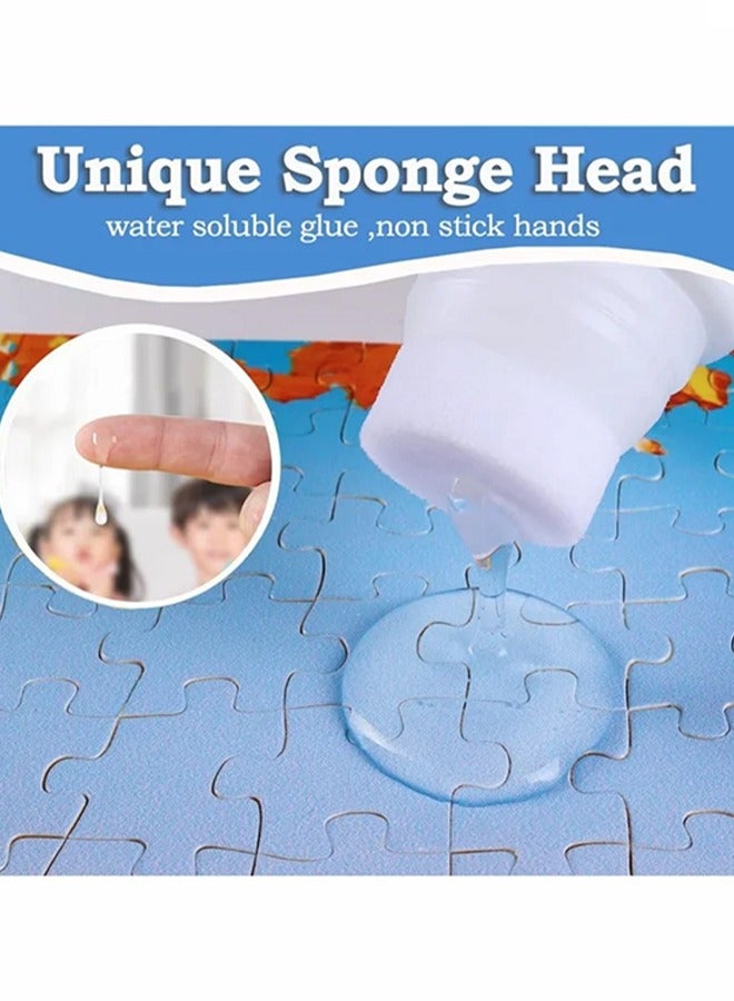 Generic Jigsaw Puzzle Glue,with Sponge Head, Jigsaw Puzzle Glue for Kids, Puzzle Glue Clear with Applicator, Water-Soluble Special Craft Puzzle Glue, Puzzle Saver for 1000/1500/3000 Pieces of Puzzle, 120ML  - Image 2