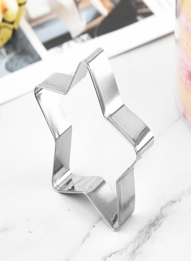 ccHuDE 3 Pcs Star Moon Cloud Cookie Cutters Stainless Steel Biscuit Cutter Molds Fruit Cookie Cutters Shapes Metal Sandwich Cutter for Baking Pastries Doughs - Image 5