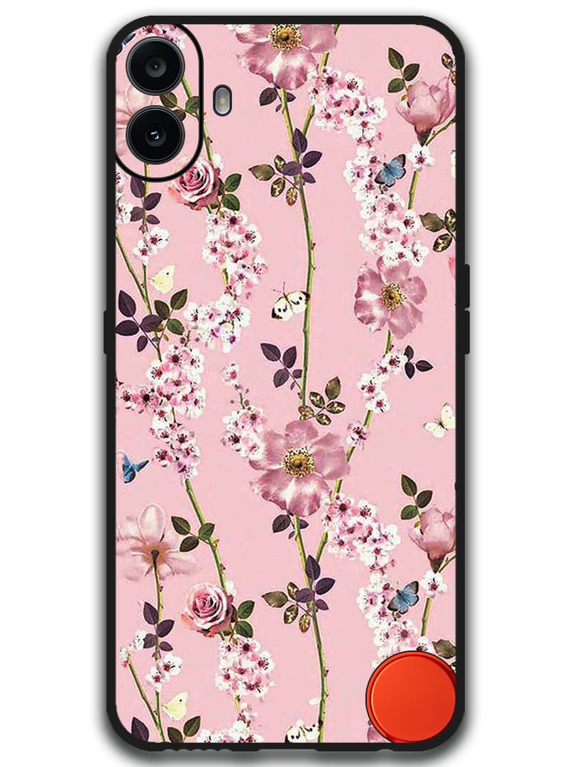 Theodor Protective Case Anti Scratch Shock Proof Bumper Cover For Nothing CMF Phone 1 Small Pink Flowers - Image 1