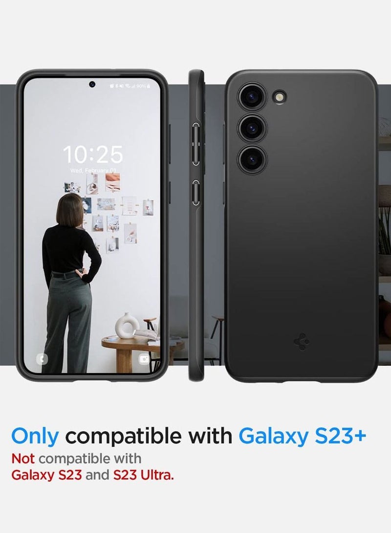 Spigen Thin Fit for Samsung Galaxy S23 PLUS Case Cover (2023) - Black - Image 2
