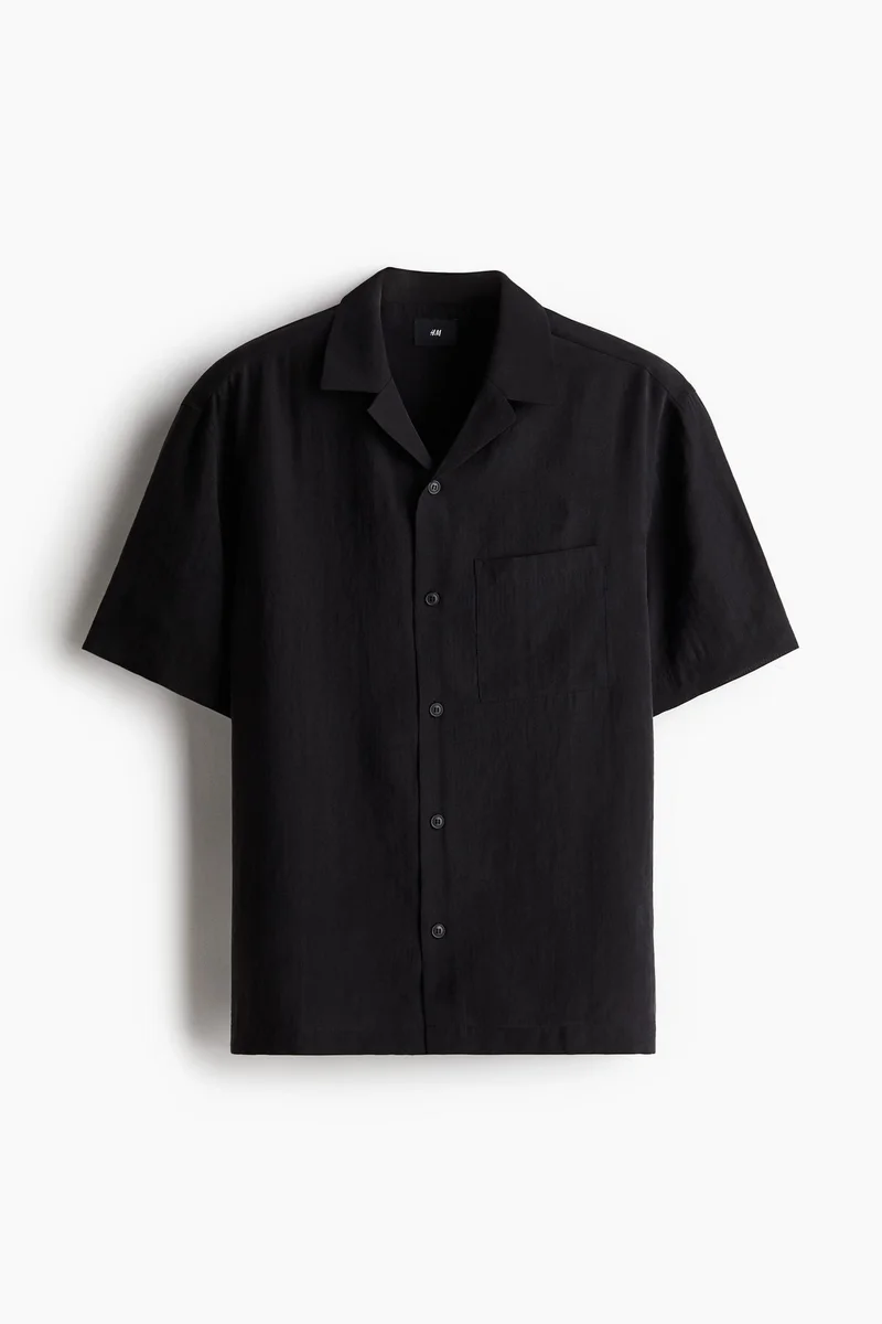 H&M Regular Fit Lyocell-blend resort shirt